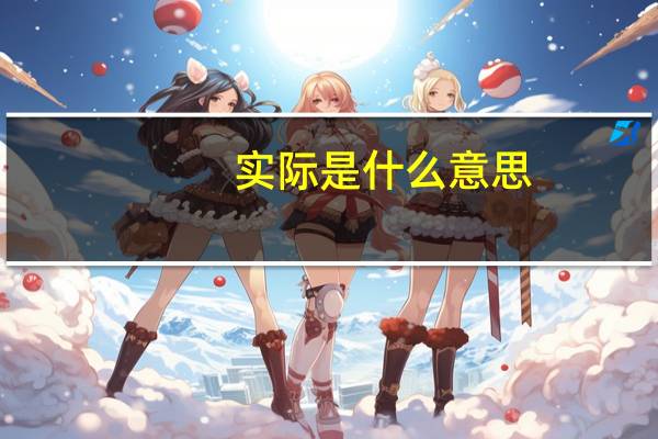 实际是什么意思