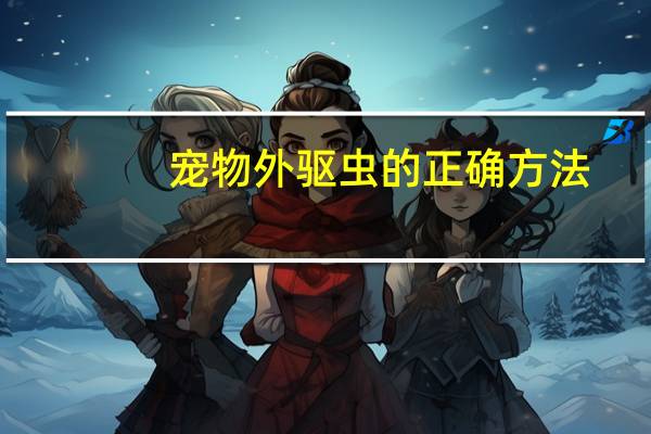宠物外驱虫的正确方法