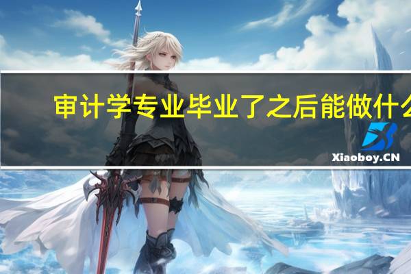 审计学专业毕业了之后能做什么