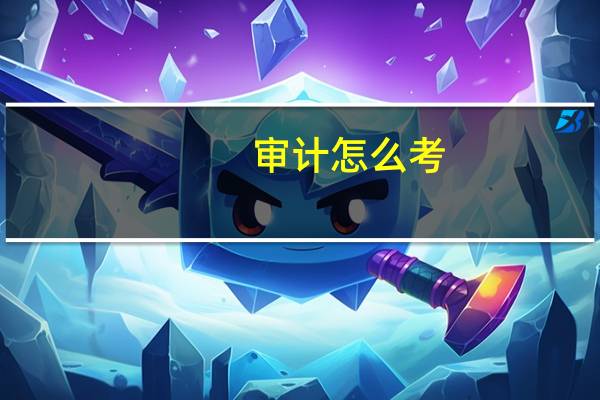 审计怎么考