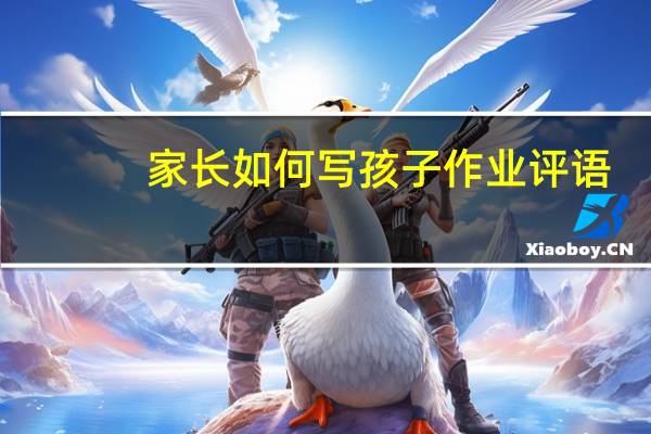 家长如何写孩子作业评语