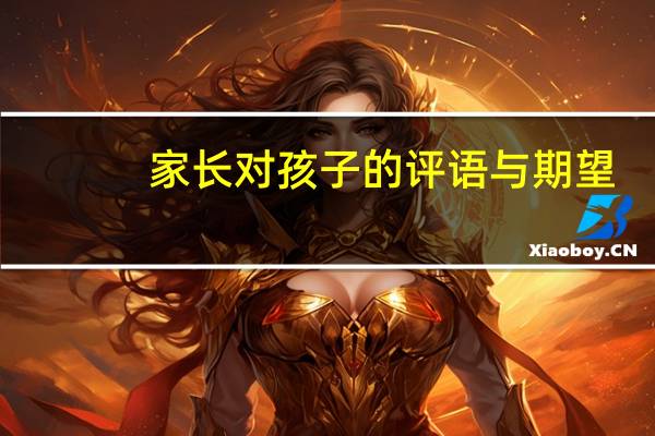 家长对孩子的评语与期望