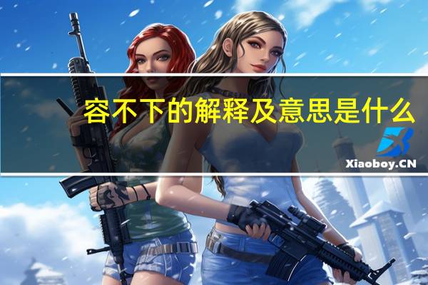 容不下的解释及意思是什么
