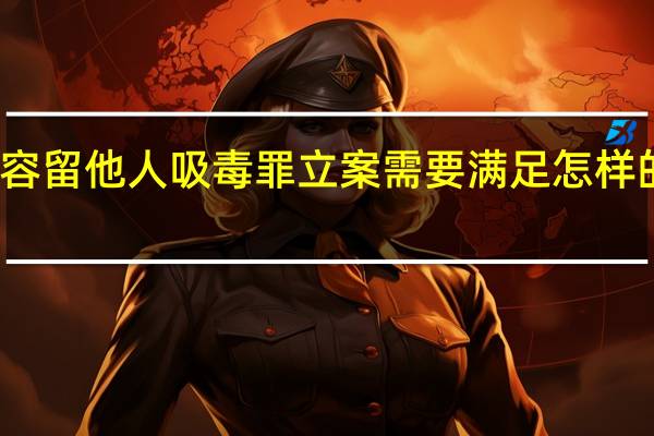 容留他人吸毒罪立案需要满足怎样的条件