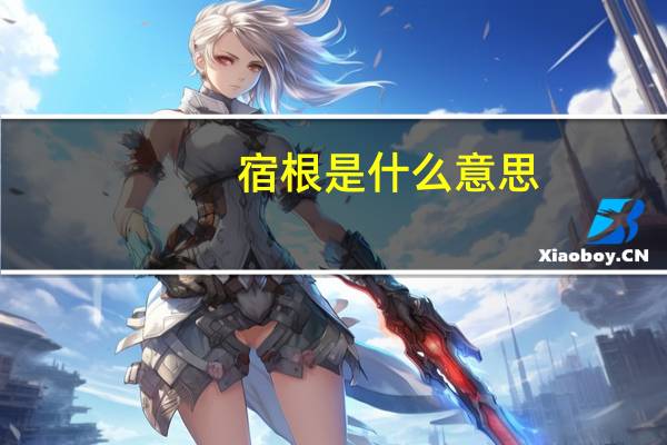 宿根是什么意思
