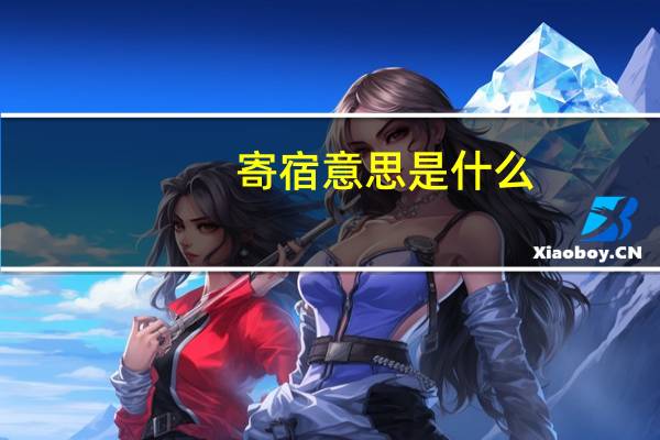 寄宿意思是什么