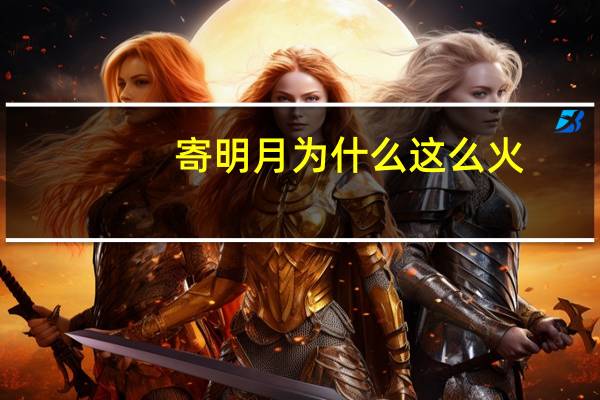 寄明月为什么这么火