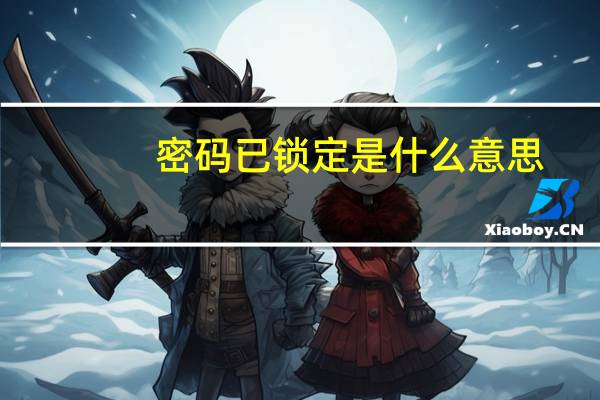 密码已锁定是什么意思