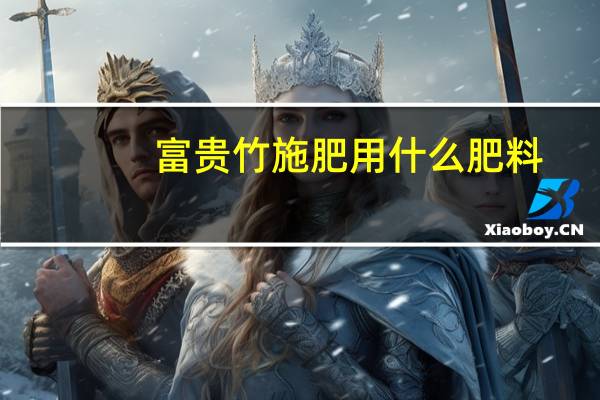 富贵竹施肥用什么肥料