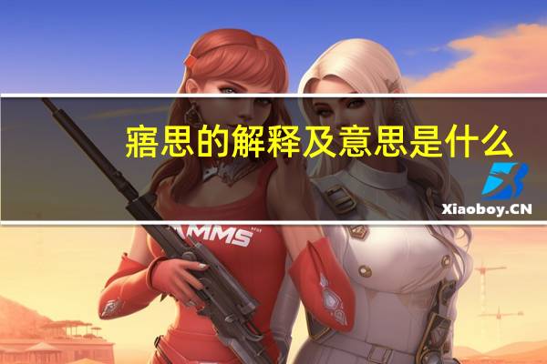 寤思的解释及意思是什么