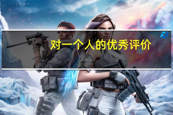 对一个人的优秀评价