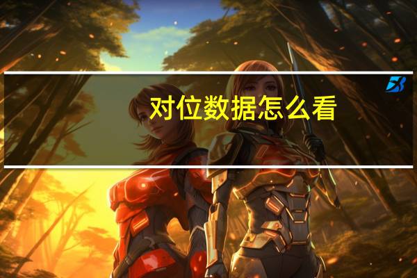 对位数据怎么看
