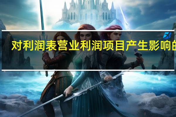 对利润表营业利润项目产生影响的有