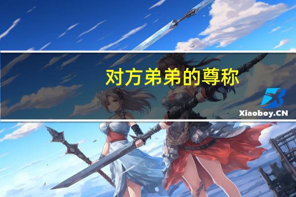 对方弟弟的尊称