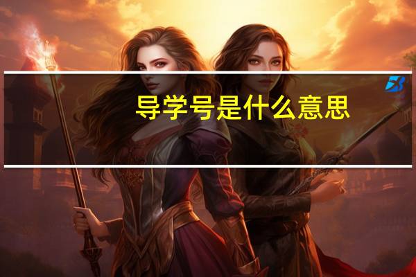 导学号是什么意思
