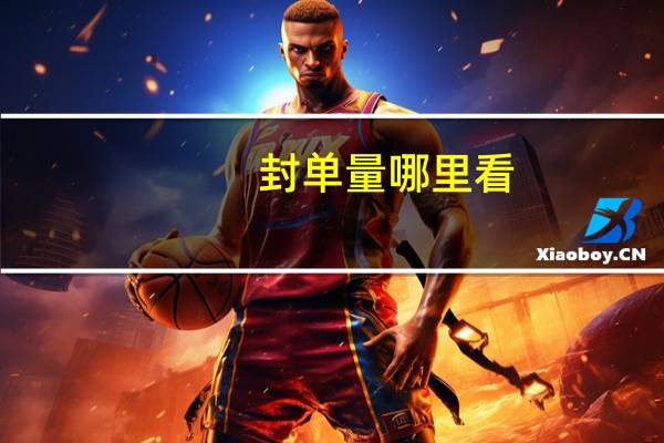封单量哪里看