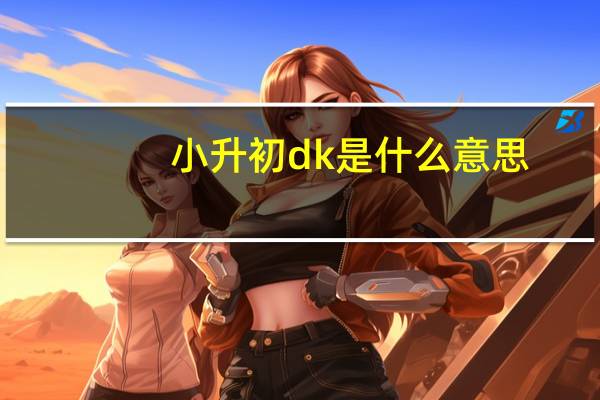 小升初dk是什么意思