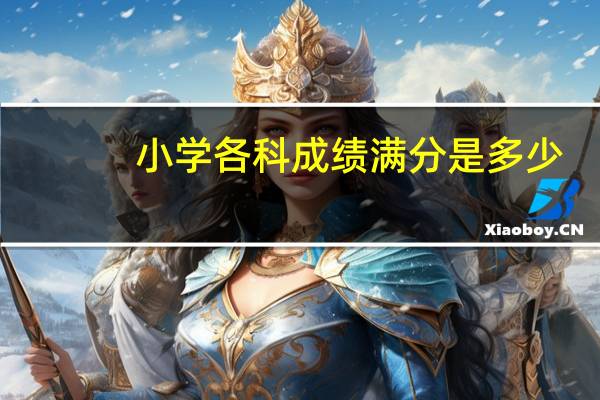 小学各科成绩满分是多少