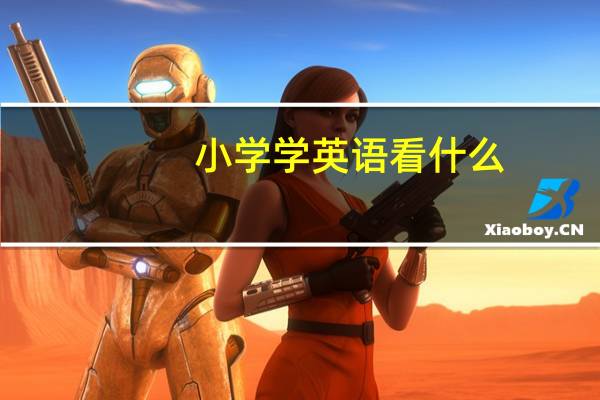 小学学英语看什么