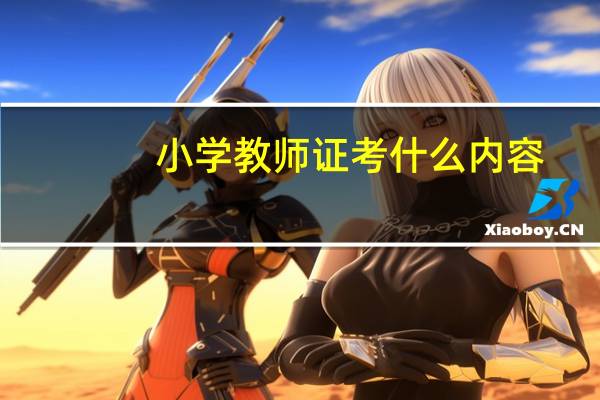 小学教师证考什么内容