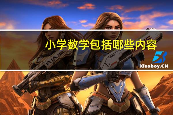 小学数学包括哪些内容