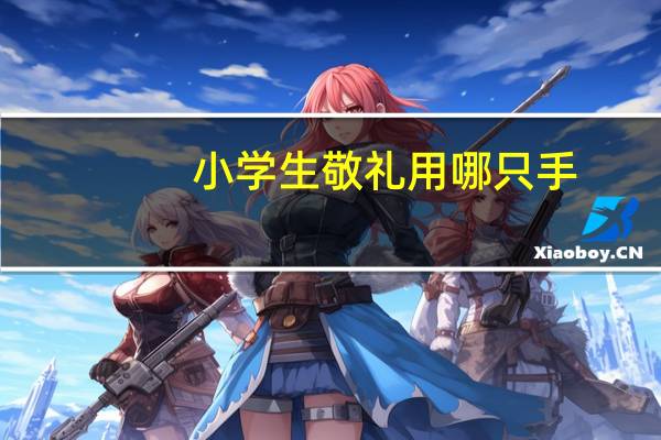 小学生敬礼用哪只手