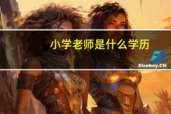小学老师是什么学历