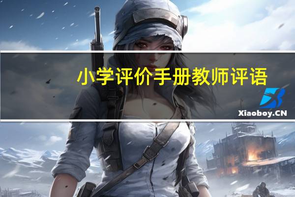 小学评价手册教师评语