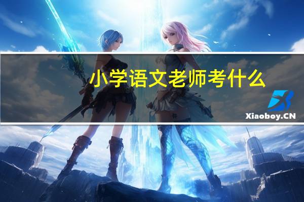 小学语文老师考什么