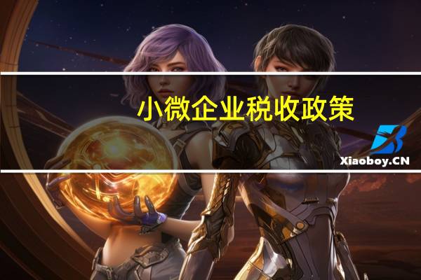 小微企业税收政策