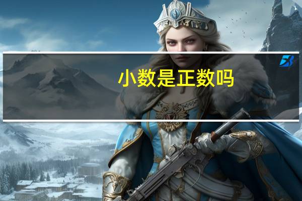 小数是正数吗