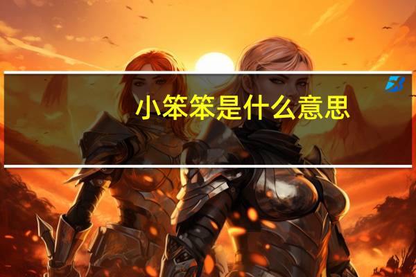 小笨笨是什么意思