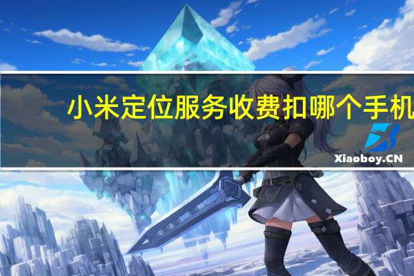 小米定位服务收费扣哪个手机