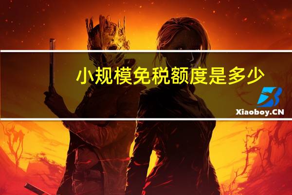 小规模免税额度是多少