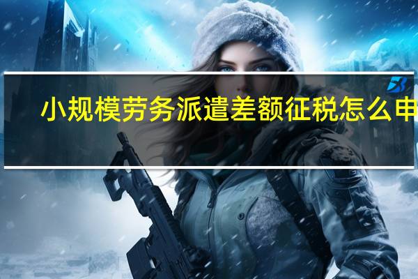 小规模劳务派遣差额征税怎么申报