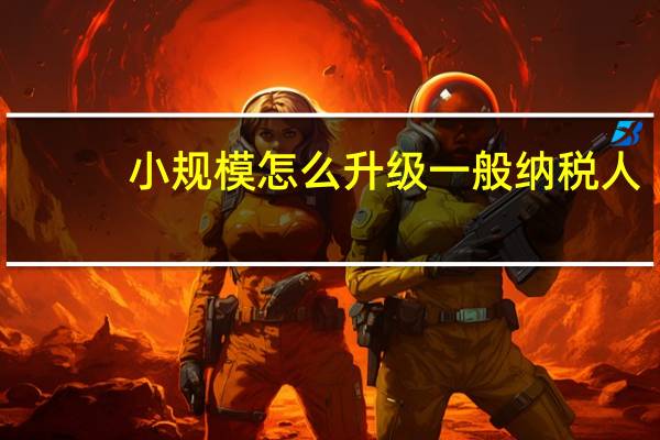 小规模怎么升级一般纳税人