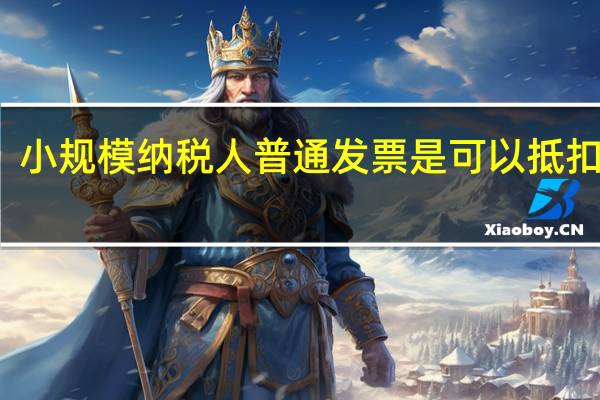 小规模纳税人普通发票是可以抵扣的吗