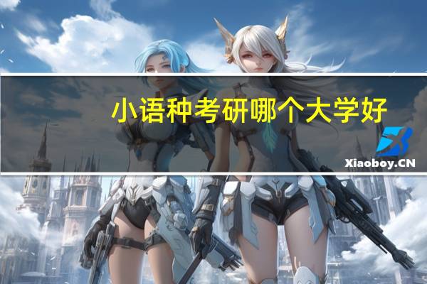 小语种考研哪个大学好