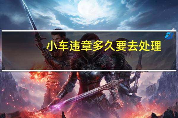 小车违章多久要去处理