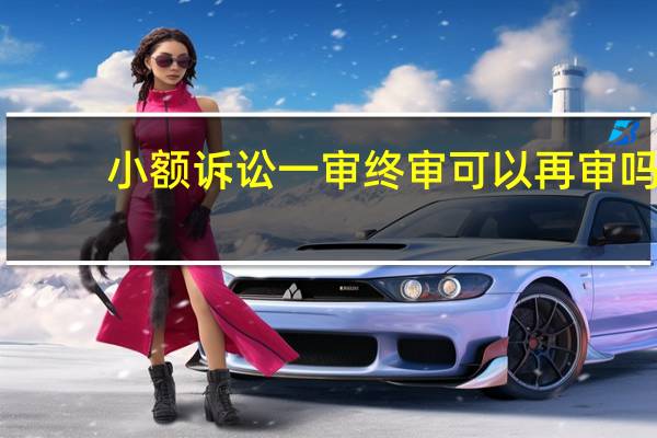 小额诉讼一审终审可以再审吗