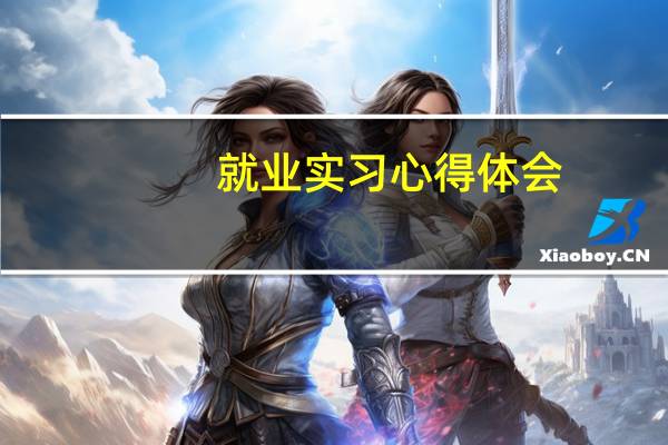 就业实习心得体会