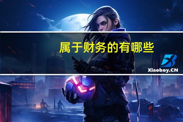 属于财务的有哪些