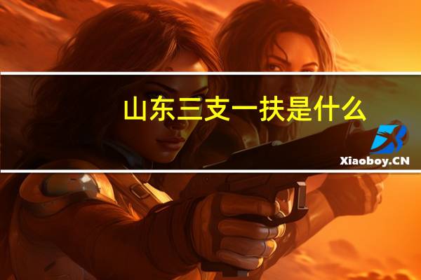 山东三支一扶是什么