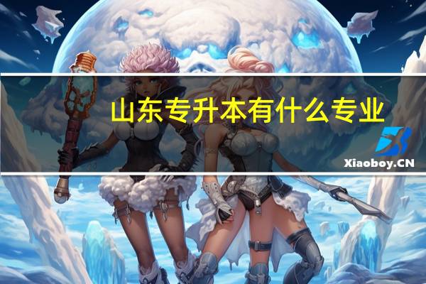 山东专升本有什么专业