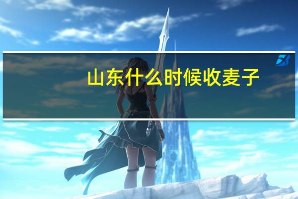 山东什么时候收麦子
