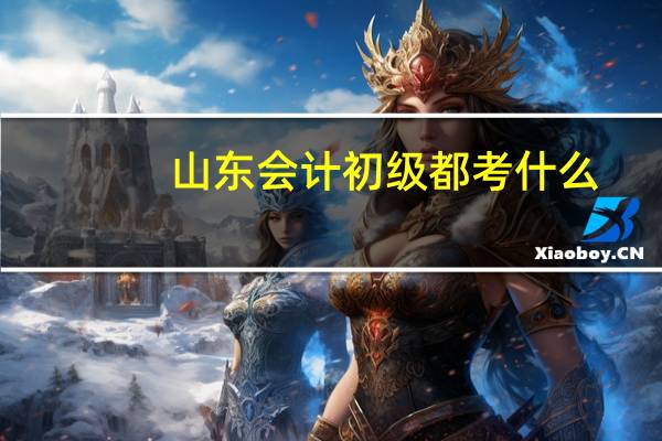 山东会计初级都考什么