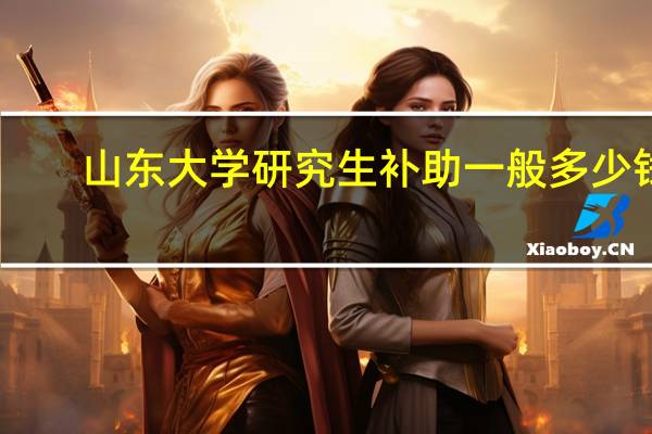 山东大学研究生补助一般多少钱