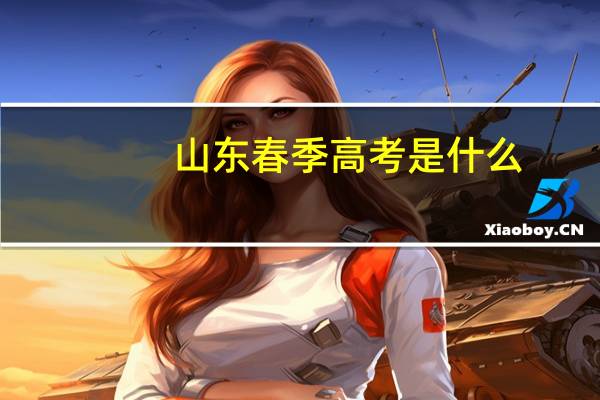 山东春季高考是什么
