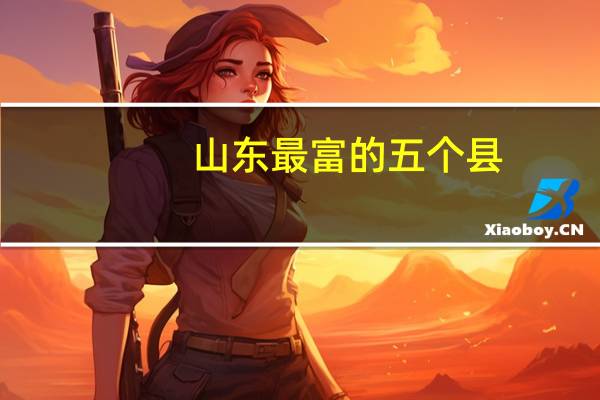 山东最富的五个县