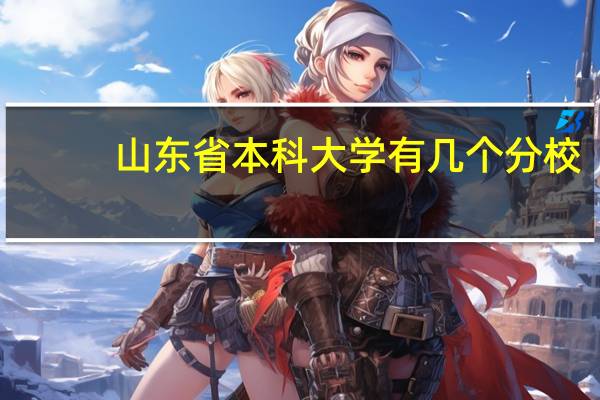 山东省本科大学有几个分校